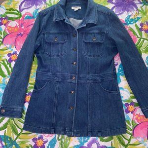 Urban Trails Knit Long Denim Jacket 